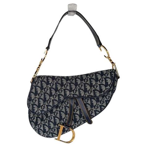 white dior oblique jacquard saddle bag